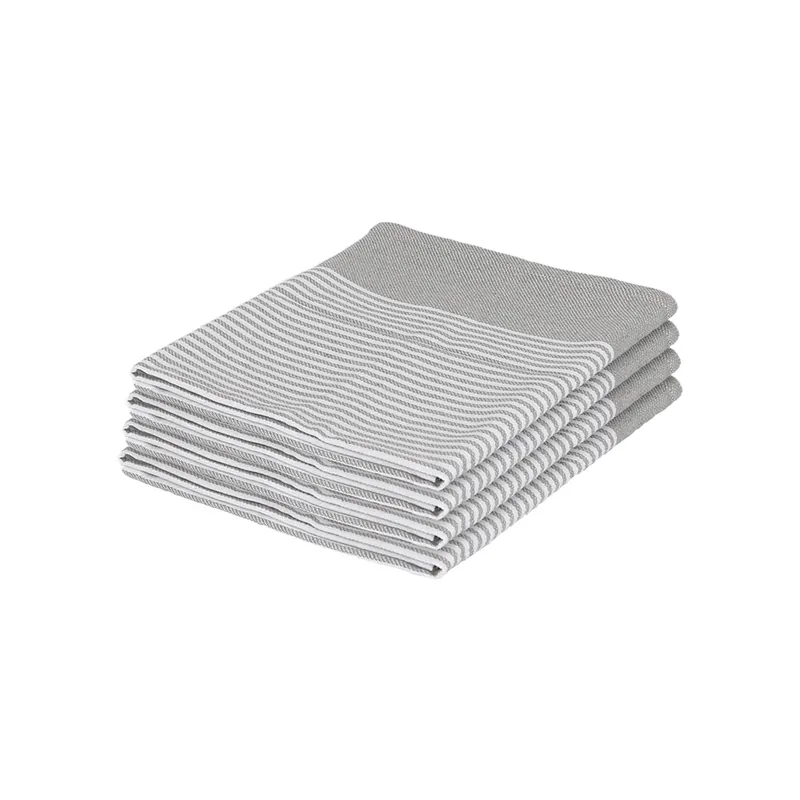 100% Cotton Tea Towel Absorbent Kitchen Dish Cloth Drying Towels - 70cm x 50cm - Pack of 4