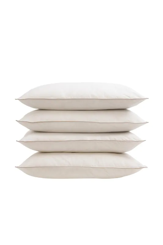 Soft As Down Microfibre Standard Pillow 4 Pack - Soft/Medium