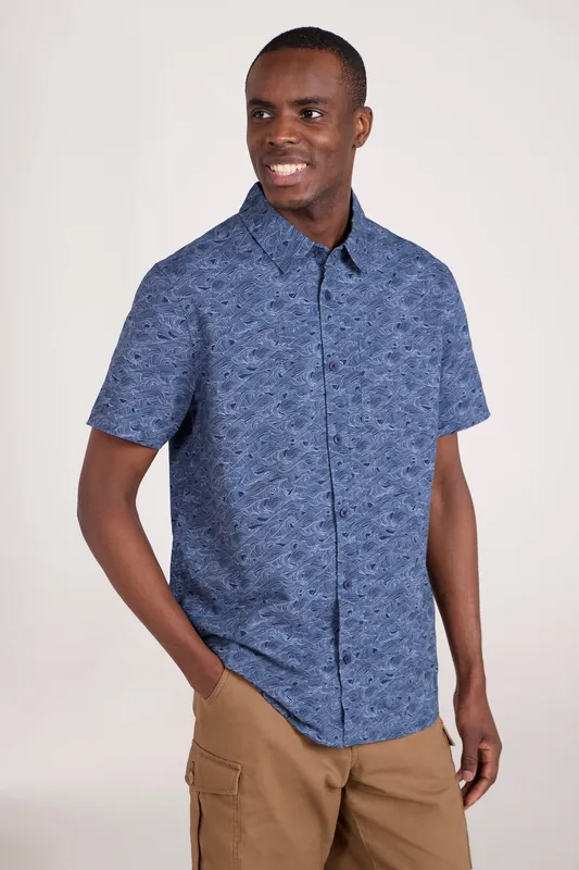 Preston Illustration Shirt Lightweight 100% Cotton Top - Mountain Warehouse