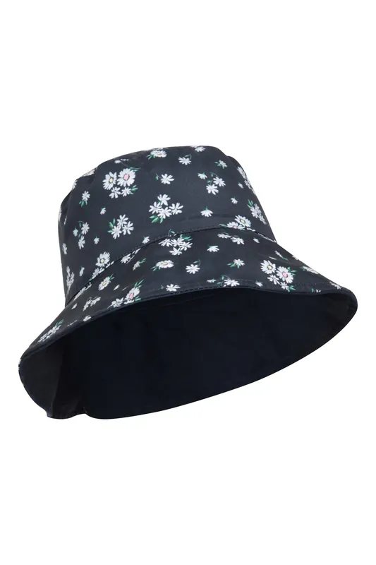 Printed Bucket Hat Cotton Reversible Summer Cap - Mountain Warehouse