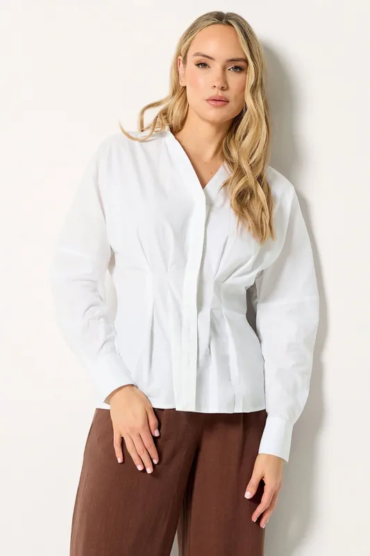 Tall Pleated Shirt - Long Tall Sally