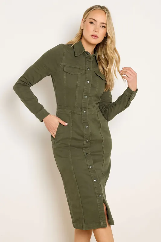 Tall Denim Midi Dress - Long Tall Sally