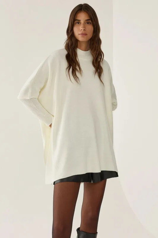 Loose Fit Long Knit Sweater - Hiccup