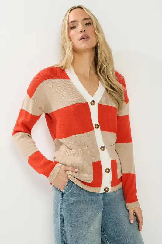 Tall Stripe Cardigan - Long Tall Sally