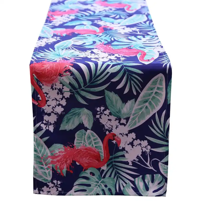 Flamingo Water Repellant Table Runner - Luxury Living