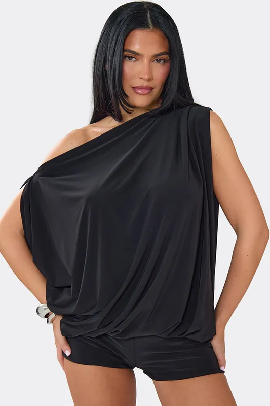 Strappy Off The Shoulder Playsuit - EGO