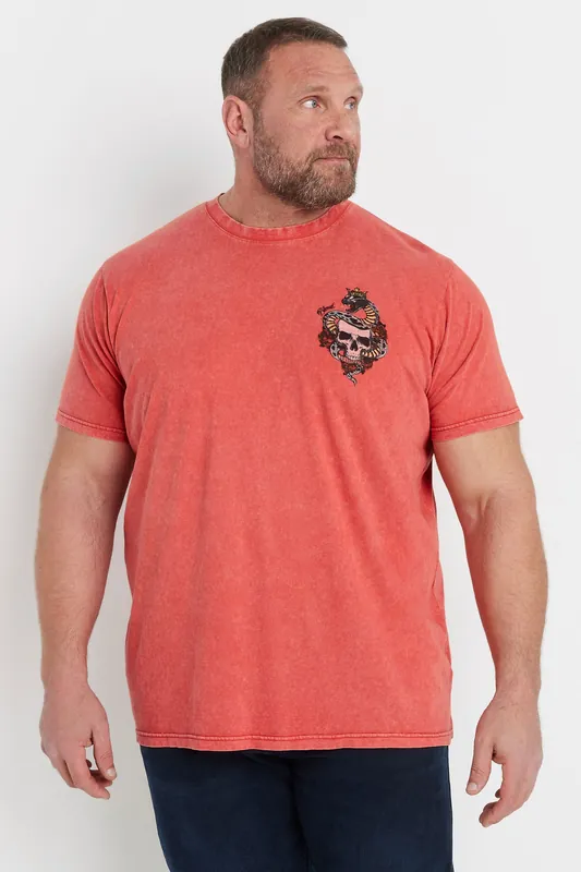 Skull & Snake Graphic T-Shirt