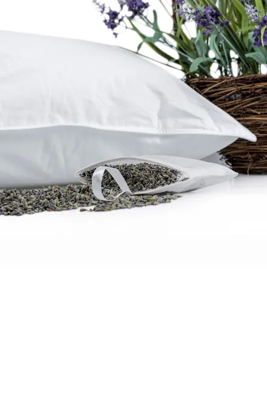 Set of Two Dried Lavender Filled Pouches for Lavender Pillow - Homescapes