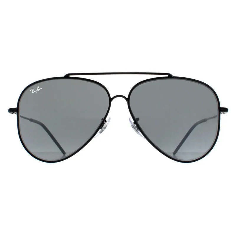 Aviator Black Silver Mirror RB0101S Aviator Reverse - Ray-Ban