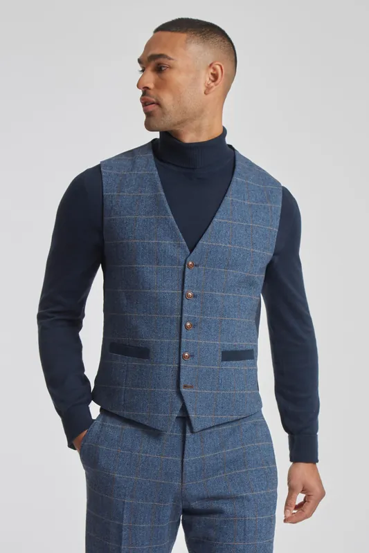 Maverick Herringbone Waistcoat - Antique Rogue