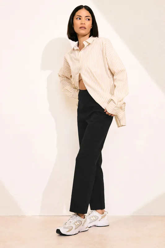 Petite Stretch Straight Leg Trousers - PixieGirl