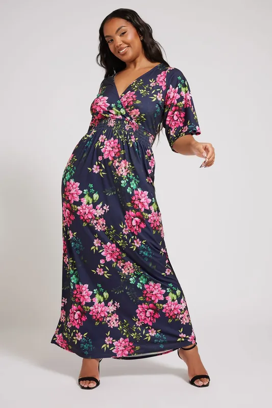 Floral Print Maxi Dress - Yours