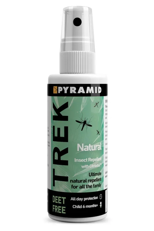 'Trek' Lemon Eucalyptus Long Lasting Natural Mosquito Repellent - 60ml