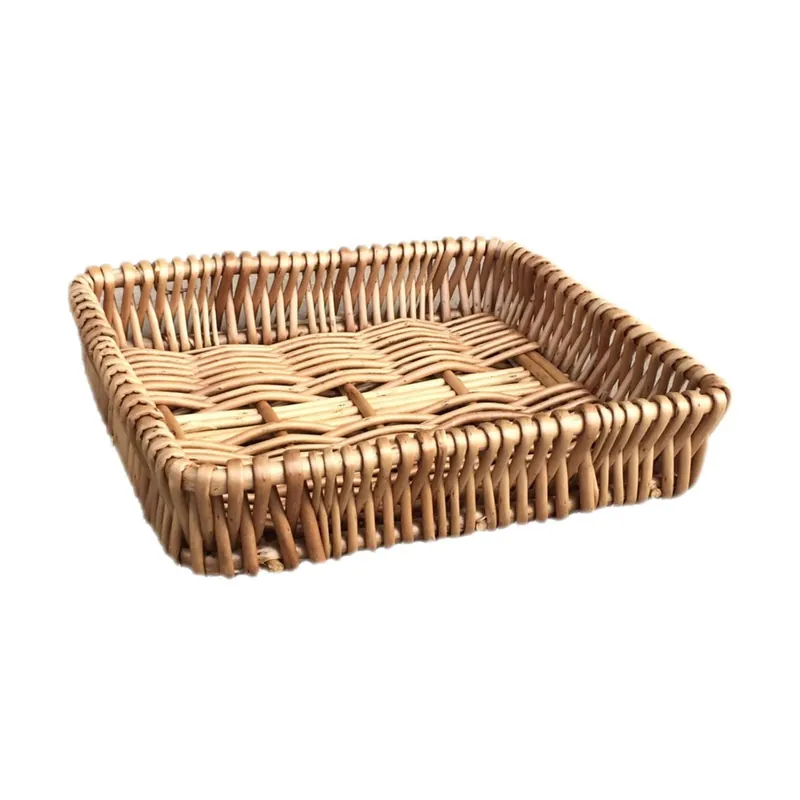 Wicker Shallow Tray - Red Hamper