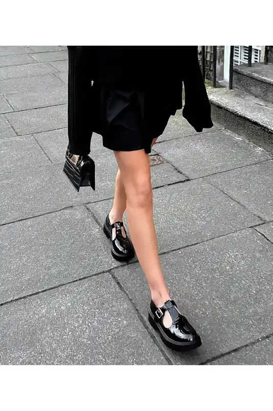 Danica T-strap Buckle Chunky Sole Shoes