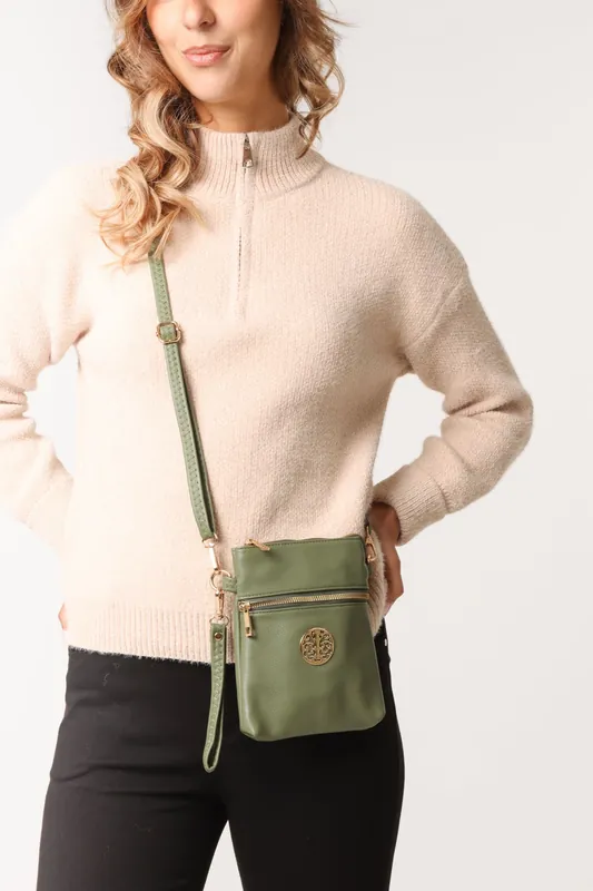 Cross Body Pouch Bag - Blue Vanilla