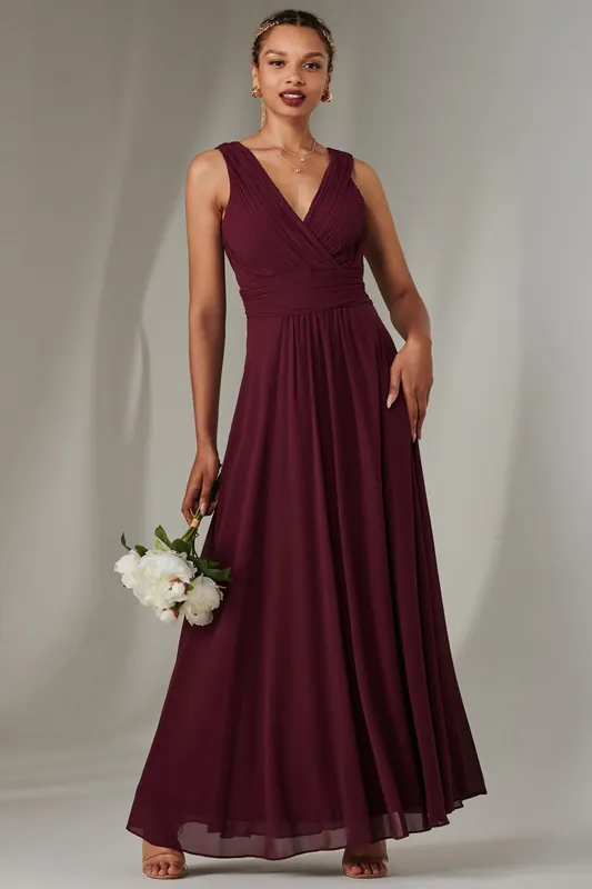 Cora Sleeveless Chiffon Maxi Dress - Jolie Moi