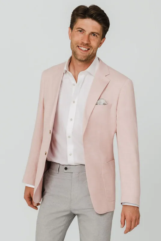 Light Pink Textured Weave Jacket - Dobell