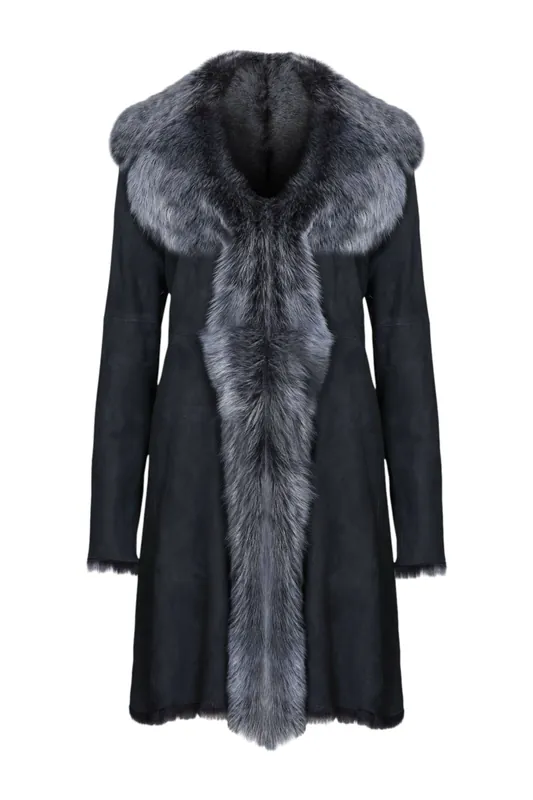 Toscana Sheepskin Suede Trench Coat-Tbilisi