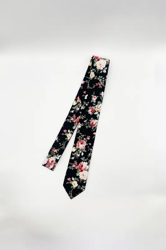 Floral Print Tie - SVNX