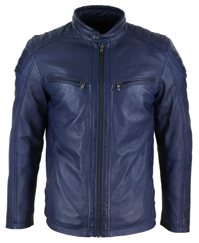 Zipped Biker Jacket - TruClothing