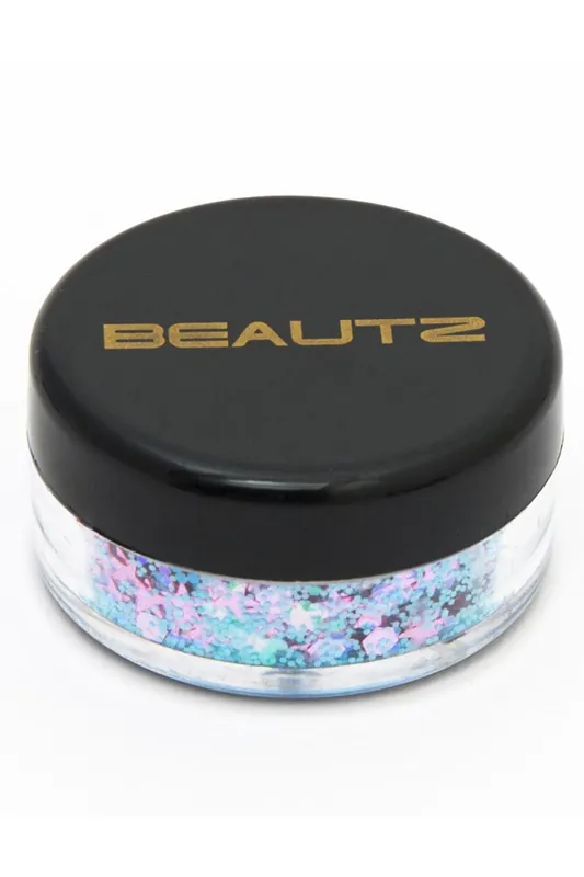Beautz Chunky Glitter Unicorn 10ml Pot 5g Cosmetic Body Face Festival Pink Glam - Envie