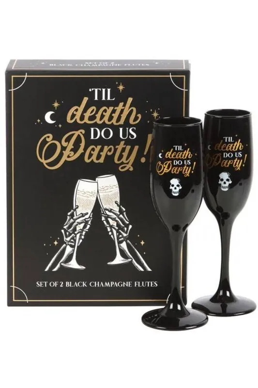 Til Death Do Us Party Champagne Flute Set - KDMD