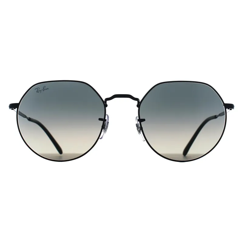 Round Polished Black Grey Gradient RB3565 Jack - Ray-Ban