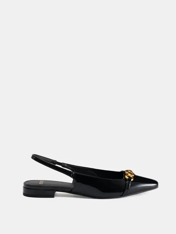 Colish' Hardware Slingback Flat - Novo