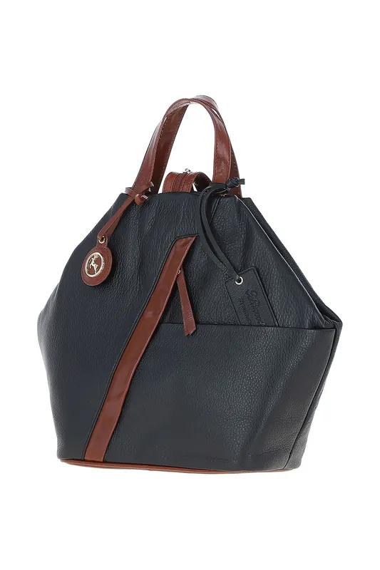 'Lydia' Convertible Real Leather Tote Backpack - Ashwood Leather