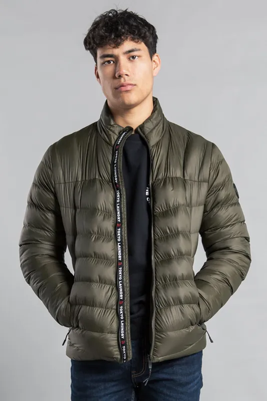 Padded Funnel Neck Full Zip Jacket - Tokyo Laundry