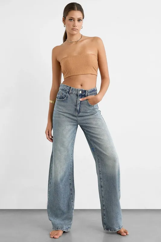 Strapless Bandeau Crop top - Hiccup