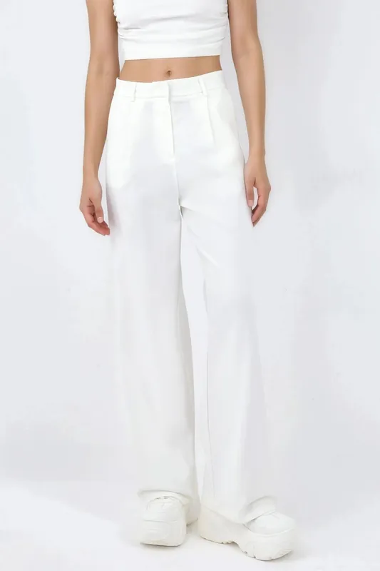 High Waist Wide Leg Palazzo Pants - Hiccup