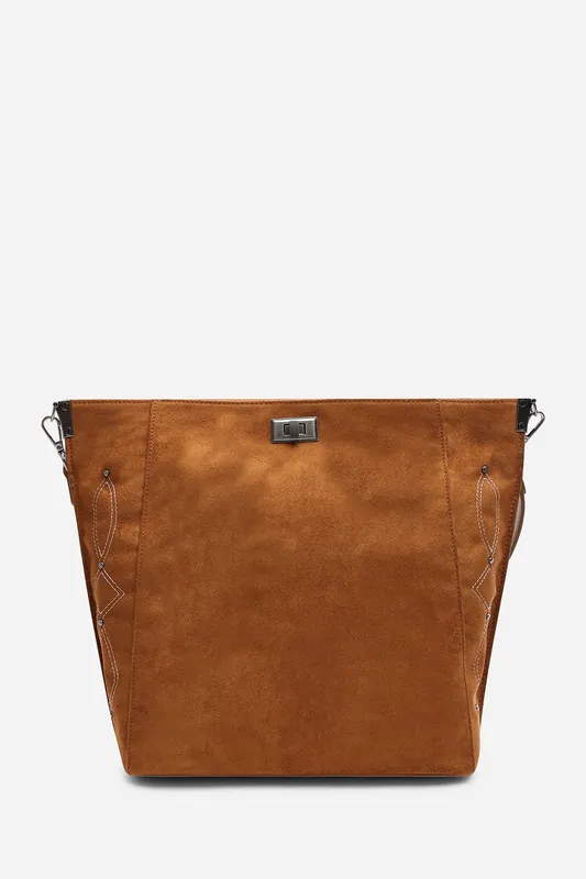 'Kelp' Tote Handbag for Women with Minimal Stitch Detail - Where's That From