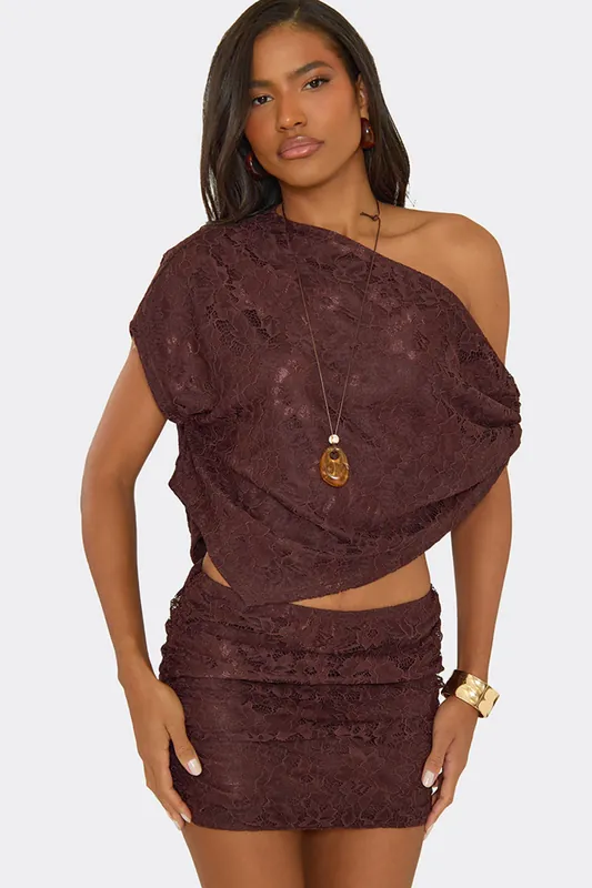 Strappy Off The Shoulder Lace Top - EGO