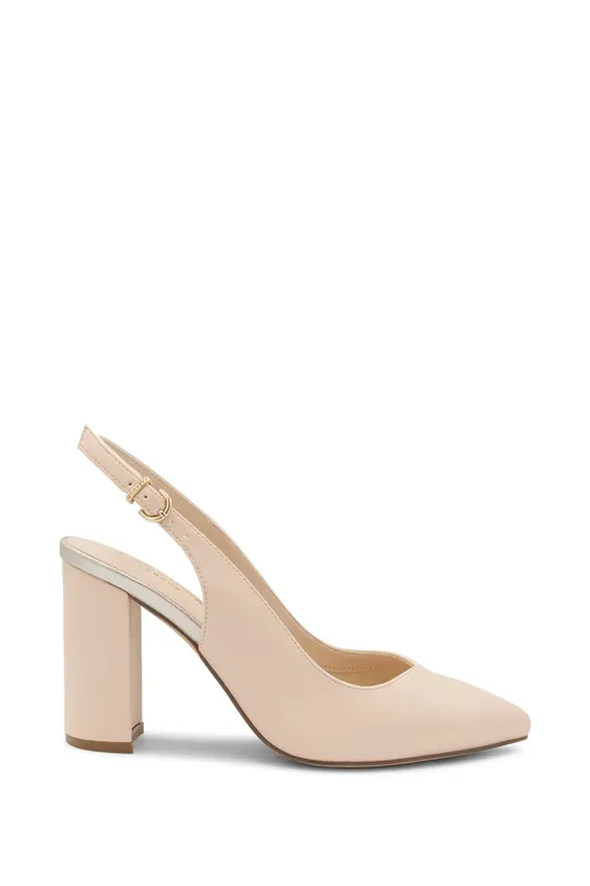 Giovanna' Wide Fit Block Heel Slingback - Paradox London