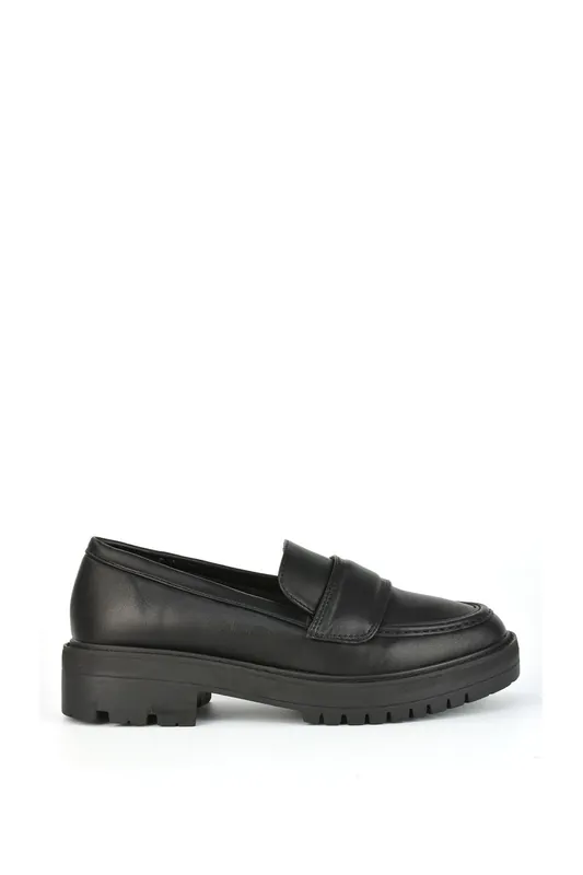 Kourtney' Chunky Sole Slip on Flat Loafers - XY London