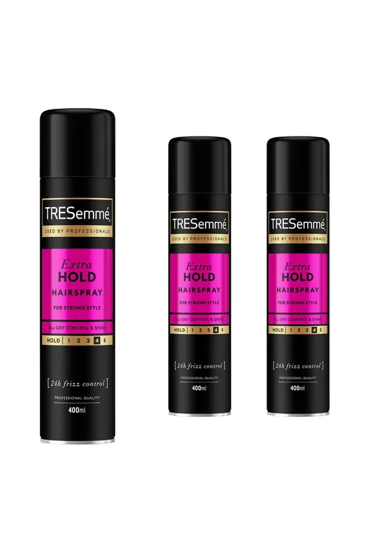 24 Hours Frizz Control Extra Firm Fine 'Hair Spray', 3 Pack of 400ml - Tresemme