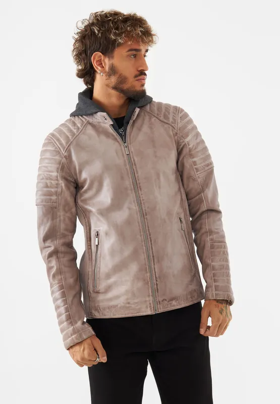 Real leather Jonas Racer Jacket - Bolongaro Trevor