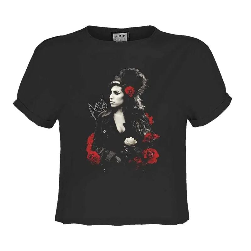 Poses With Roses Amy Winehouse Crop T-Shirt