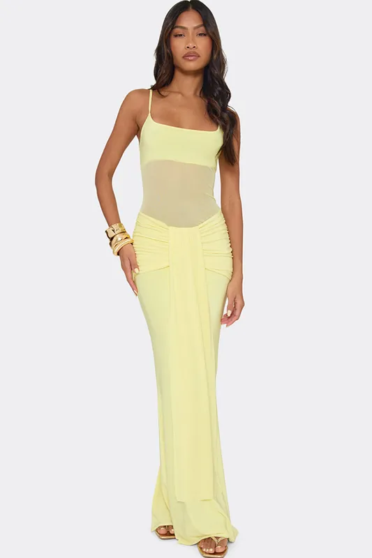 Strappy Drape Maxi Dress - EGO