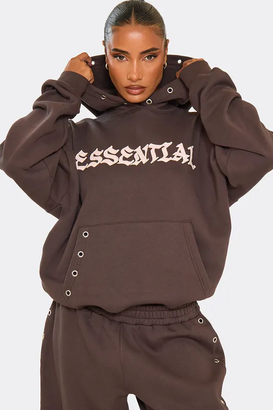 Long Sleeve Graphic Print Hoodie - EGO