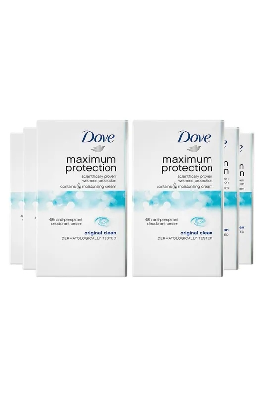 48H Protection Clean 'Antiperspirant' Cream Stick, 6x 45ml - Dove