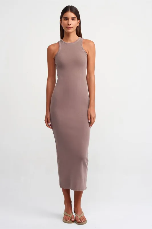 Ribbed Bodycon Maxi Dress - Dilvin