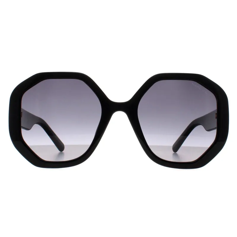 Round Shiny Black Dark Grey Gradient MARC 659/S - Marc Jacobs
