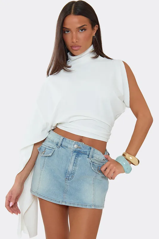 Long Sleeve High Neck Top - EGO