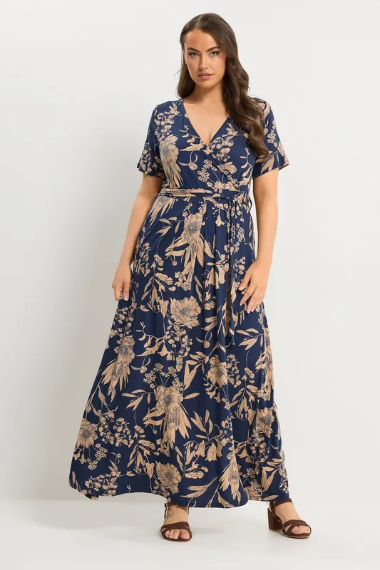 Floral Wrap Maxi Dress - Yours