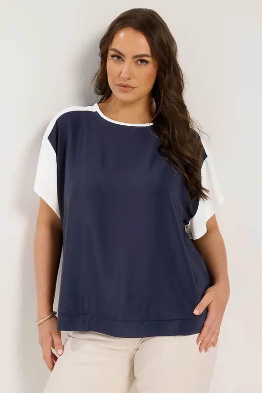 Contrast Sleeve Top - Yours