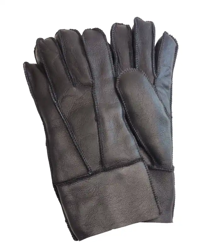 Sheepskin Leather Gloves with Roll Up/Down Cuff - Infinity Leather