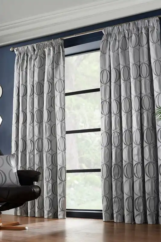 Omega Lined Taped Pencil Pleat Curtains - Alan Symonds